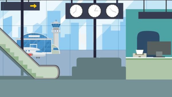 Airport Animated Background - The Stock Footage Club